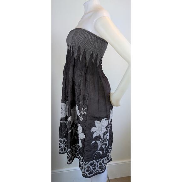 Anthropologie Lapis Convertible Smocked Tube Dress / Skirt OS Boho Floral Midi - Picture 4 of 9